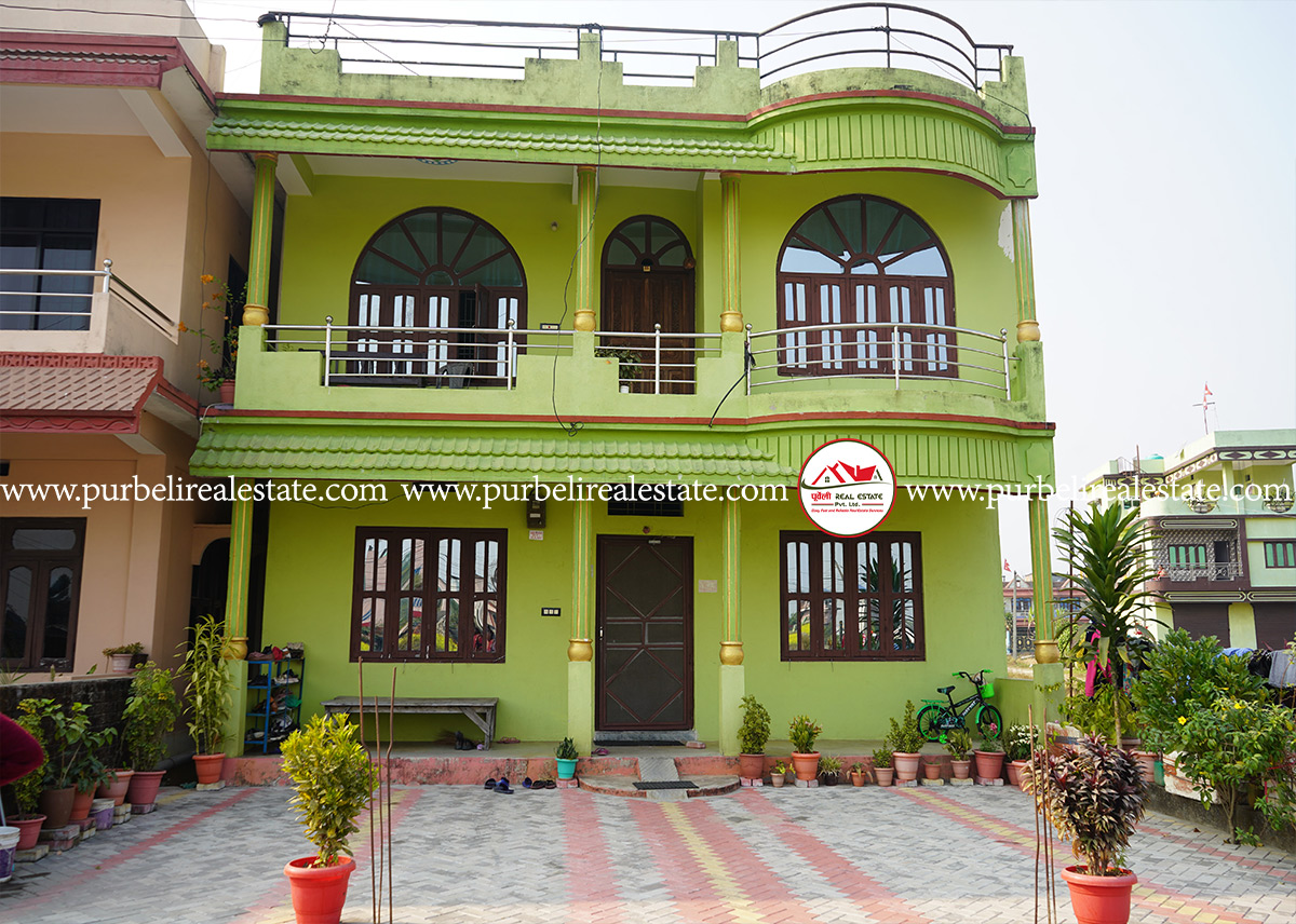 कन्काई नगरपालिका-३, बिजुली अफिस देखि उत्तरमा २ तल्ला घर बिक्रीमा