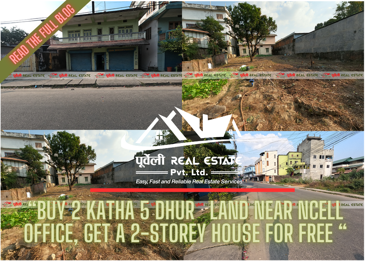 “Buy 2 Katha 5 dhur   Land near NCELL Office, Get a 2-Storey House for Free “