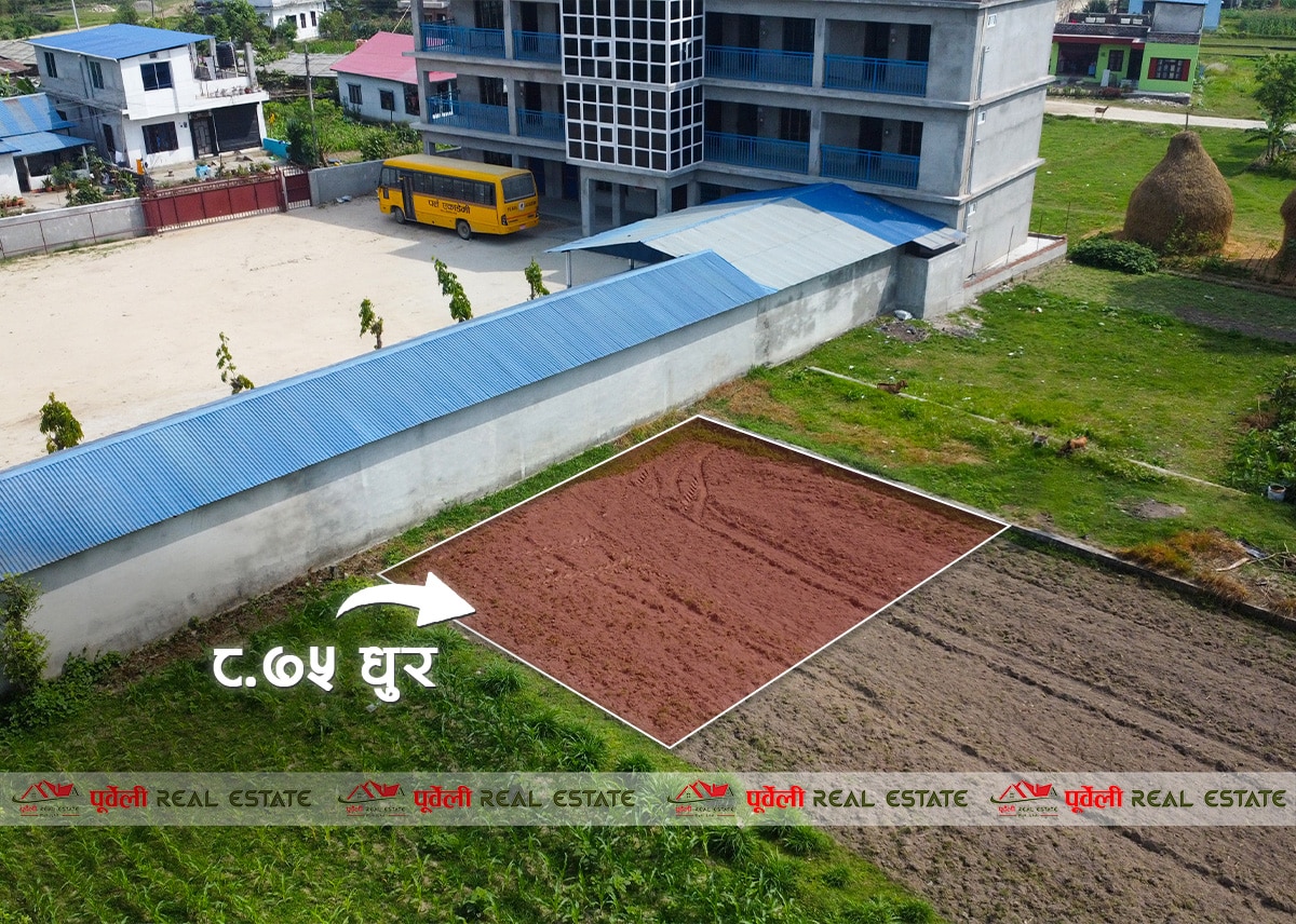 दमक–०४,आस्था कलेज उत्तर-पर्ल एकेडेमी छेउ ८.७५ धुर नेट जग्गा बिक्रीमा | Damak-04, 8.75 Dhur Net Land for Sale – North of Aastha College, Beside Pearl Academy